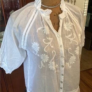 JP and  Mattie Peasant Top